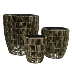 Kate Round Rattan Planter - Large -Garden Supplies Store 13222500 1094934511049830