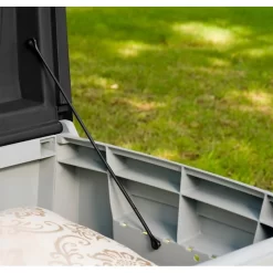 Keter Ace Outdoor Garden Storage Box 124 X 55 X 62.5 Cm - Grey And Black -Garden Supplies Store 13432924 1234947994705587