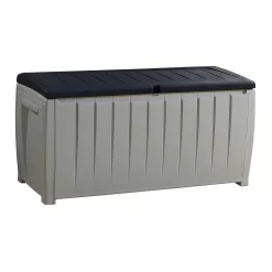Keter Ace Outdoor Garden Storage Box 124 X 55 X 62.5 Cm - Grey And Black