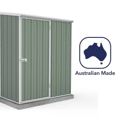 Absco 5 X 3ft Space Saver Metal Pent Shed - Green -Garden Supplies Store 13440828 9664929164479356