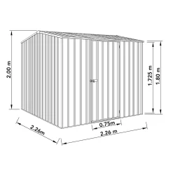 Absco 7.5 X 7.5ft Premier Apex - Dark Grey -Garden Supplies Store 13440852 1604929164213262