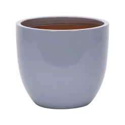 Glazed Blue Heritage Egg Pot - 32cm