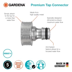 GARDENA Premium Tap Hose Pipe Connector -Garden Supplies Store 13489626 6254924640271732
