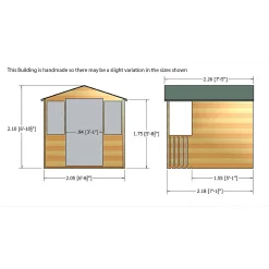 Shire 7 X 7ft Houghton Summerhouse - Including Installation -Garden Supplies Store 13505292 2084931991985014