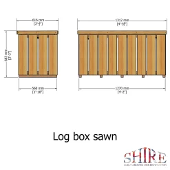 Shire Sawn Timber Garden Storage Log Box 4x2 -Garden Supplies Store 13505350 1334931992798254