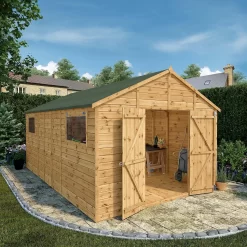 Mercia 16ft X 10ft Premium Shiplap Modular Workshop Shed -Garden Supplies Store 13555762 5514949335759128