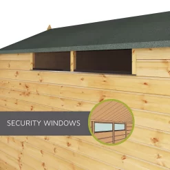 Mercia 8ft X 6ft Premium Shiplap Security Apex Shed - Including Installation -Garden Supplies Store 13555781 1775033256498459