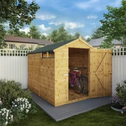 Mercia 8ft X 6ft Premium Shiplap Security Apex Shed - Including Installation -Garden Supplies Store 13555781 2025033256154743