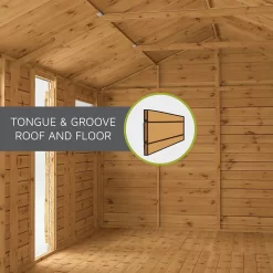 Mercia 8ft X 6ft Premium Shiplap Security Apex Shed - Including Installation -Garden Supplies Store 13555781 5185033256404391