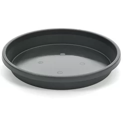 Black Plant Saucer - 24cm