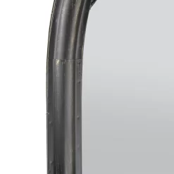 MirrorOutlet Black Somerley Chapel Arch Metal Garden Mirror - 112x61cm -Garden Supplies Store 13950556 1344987139668518