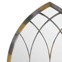 MirrorOutlet Rose Garden Rustic Arch Extra Large Metal Garden Mirror - 161x72cm -Garden Supplies Store 13950562 1394987139108541