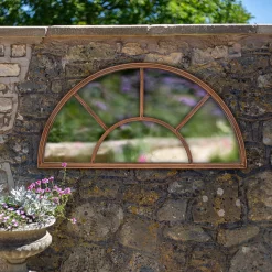 Half Moon Aged Arch Garden Mirror -Garden Supplies Store 13965927 3865001706619904