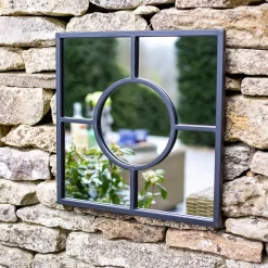 Black Square Garden Mirror -Garden Supplies Store 13965928 1205001706754961