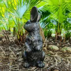 Bronze Look Rabbit Garden Ornament -Garden Supplies Store 13965950 1625014597127874