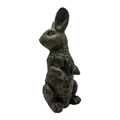 Bronze Look Rabbit Garden Ornament -Garden Supplies Store 13965950 5525014596972489