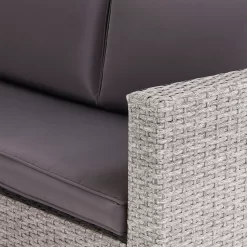 Alexandria Rattan Effect Garden Corner Sofa Set - Ash Grey -Garden Supplies Store 13971225 1225022704599182