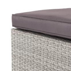 Alexandria Rattan Effect Garden Corner Sofa Set - Ash Grey -Garden Supplies Store 13971225 1575022704549355