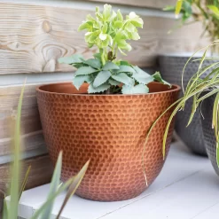 Suva Hammered Pot Copper - 31cm -Garden Supplies Store 13973652 1715011805989134