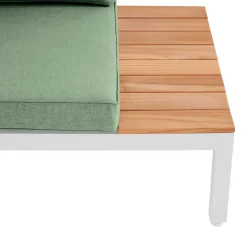 Spirit Metal Garden Corner Sofa Set - Green -Garden Supplies Store 13996531 7415055071573595