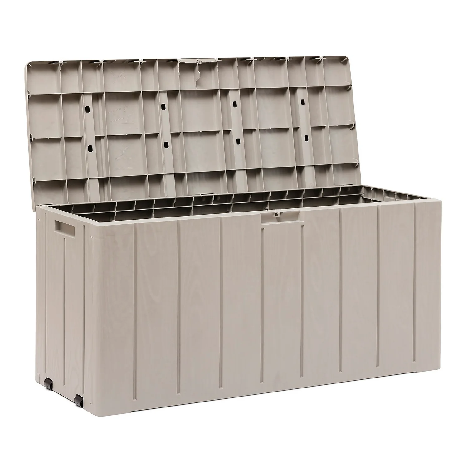 Toomax Bravo Garden Storage Box 270L - Warm Grey 2 Toomax Bravo Garden Storage Box 270L - Warm Grey - Image 2