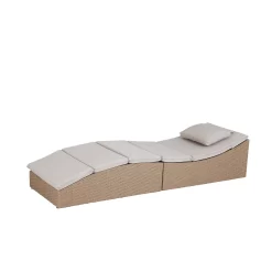 Natural Folding Rattan Sun Lounger -Garden Supplies Store 14005776 1735022649706844