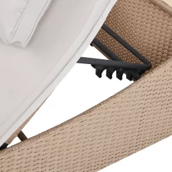 Natural Folding Rattan Sun Lounger -Garden Supplies Store 14005776 2015022649763655