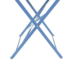 Millie Metal Bistro Set - Blue -Garden Supplies Store 14005783 2445018249784837