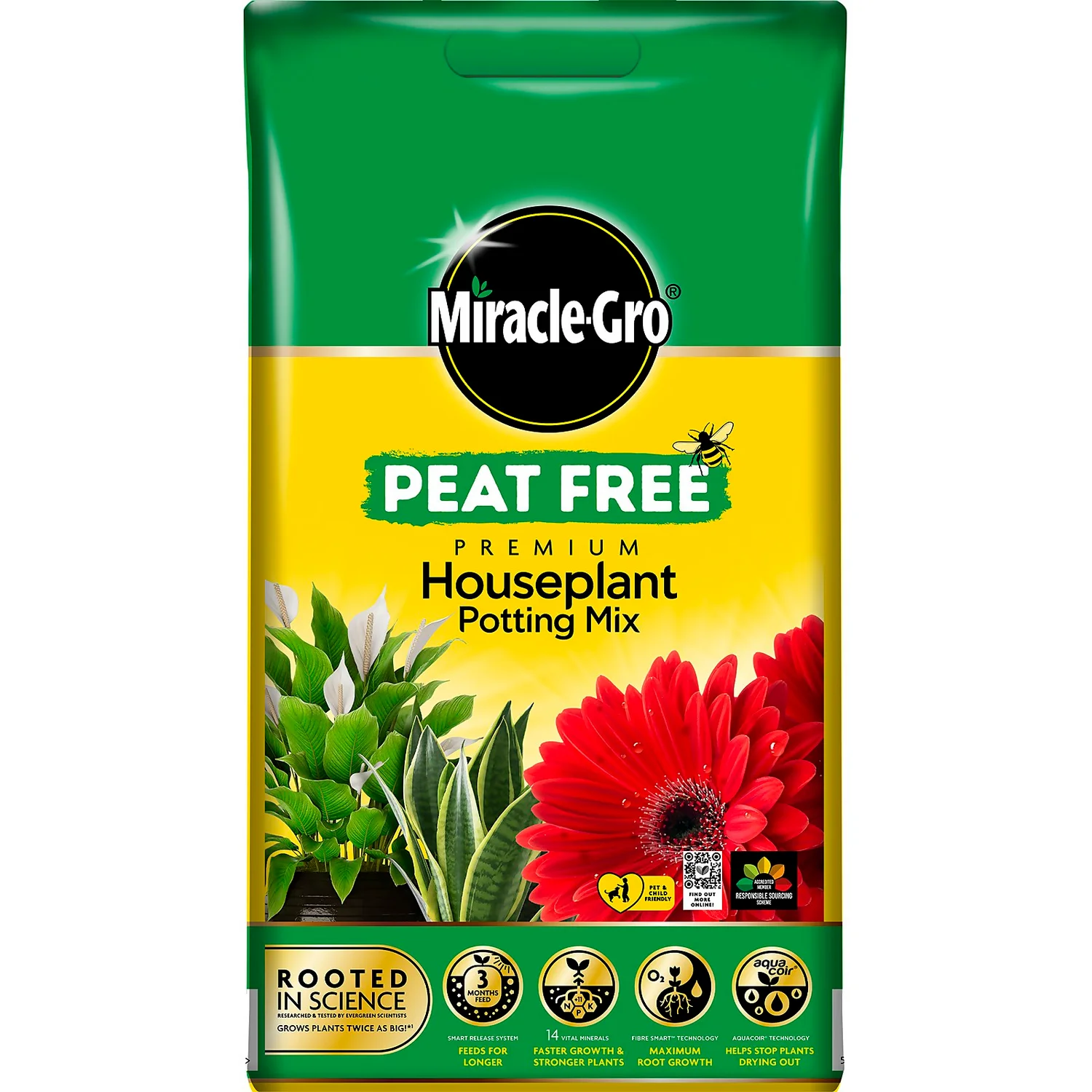 Miracle-Gro Premium Houseplant Potting Mix 10L 1 Miracle-Gro Premium Houseplant Potting Mix 10L