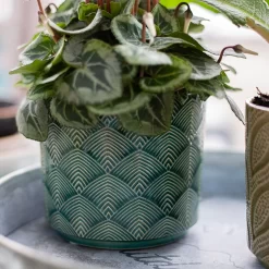 Art Deco Indoor Plant Pot - 12cm -Garden Supplies Store 14197411 2025024191054596