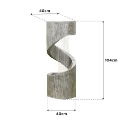 Stylish Fountain Spiral Showers Water Feature With LEDs -Garden Supplies Store 14519354 4325047822566918