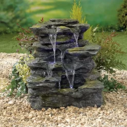 Stylish Fountain Como Springs Water Feature With LEDs -Garden Supplies Store 14519356 1445047822573632