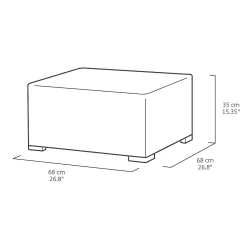 Keter California 2 Seater Outdoor Balcony Garden Furniture Chaise Lounge - Graphite With Grey Cushions -Garden Supplies Store 14539590 1275041802432451